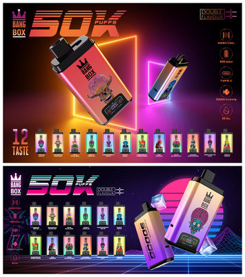 2 Flavors Switch In 1 Bang Box 50k 5000puffs 45ml Refilled Disposable Bang Vape