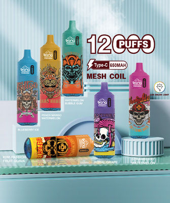12000puffs Bang Tornado Vape Fashionable 20ml Refilled 5% Nicotine Salt