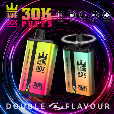 Tornado Bang 30000 Puffs Double Flavors LED Digital Display Adjustable Coil Modes