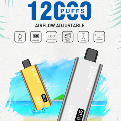 I15 PRO 2025 Elfworld Vape 12000 Puffs Fruit Flavor Disposable E Cigarette Digital Display
