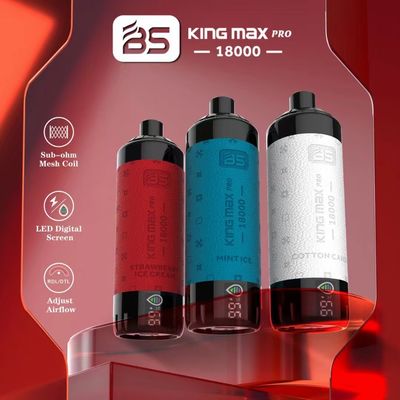 18000 Puffs Breze Stiik Vape King Max Pro Sub Ohm Mesh Coil Disposable Ecig Pod