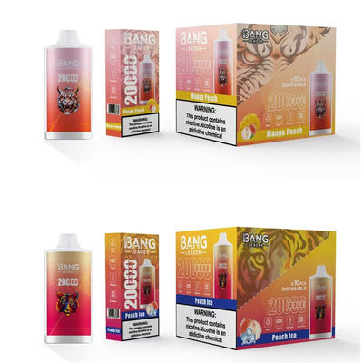 20000 Puffs Bang Box 20k 28ml Refilled Disposable Fruit Flavor Taste