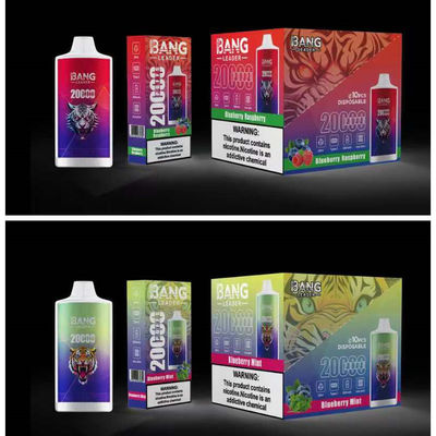 20000 Puffs Bang Box 20k 28ml Refilled Disposable Fruit Flavor Taste