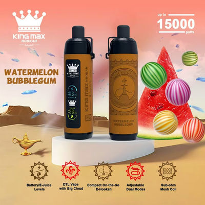 15000 Puffs Breze Stiik Vape Luxury Dual Mode Vape Leather Design BS Kingmax Hookah