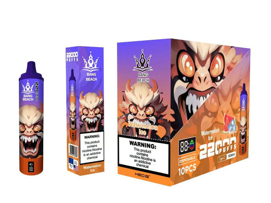 22000 Puffs 22k Bang Box Vape 36ml Refilled Bang Beach Vape Nicotine Strength Options