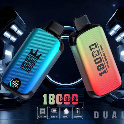 18k 18000 Puffs Bang Box Vape 28ml Refilled Disposable E Cigarettes Nicotine Design