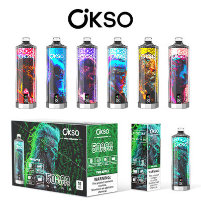 OKSO Shisha Hookah Mega 50000puffs Triple Mesh Coil 40ml Refilled Customized