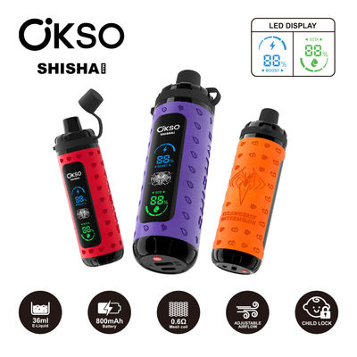 Shisha Max 40k Mesh Coil ELF Box Shisha 36ml Refilled Eliquid 50000puffs ELF Vape Pen