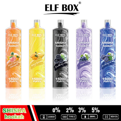 LS15000 15k ELF Box Shisha Fruit Taste ELF Shisha Bar 26ml Refilled Eliquid