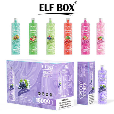 LS15000 15k ELF Box Shisha Fruit Taste ELF Shisha Bar 26ml Refilled Eliquid