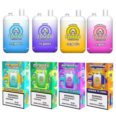 Dual Coil Mr Goodie 20000puffs Fruit Flavor Taste 5% Nicotine Type C Fast Charging