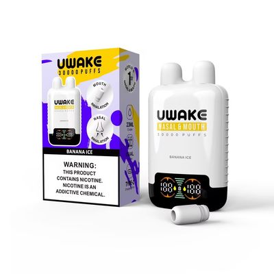 Uwake 30000 Puffs 30k Mr Goodie Bar 20mg Nicotine with LED Digital Display