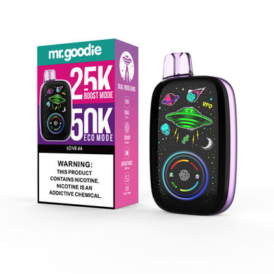 Mr Goodie Dual Mode Vape King 50000puffs Disposable Dual Coil 40ml Refilled Eliquid
