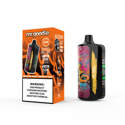 60mg Nicotine Mr Goodie Vape DTL 30000puffs Fruit Flavor Taste Ecig Vape Pen