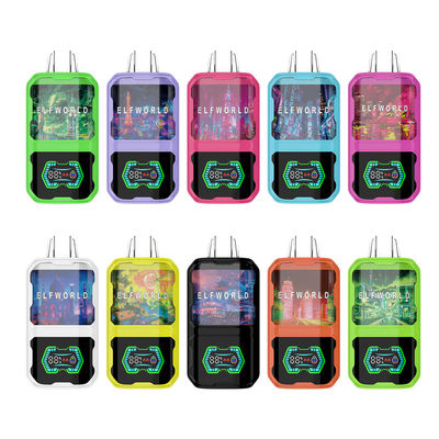 Fruit Taste Elfworld Vape 22000 Puffs 5% Nocitine 20ml Eliquid Dual Mesh Coil Vape