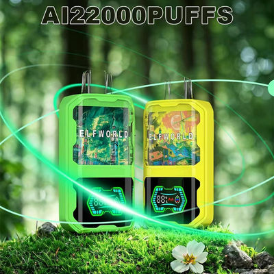 Fruit Taste Elfworld Vape 22000 Puffs 5% Nocitine 20ml Eliquid Dual Mesh Coil Vape