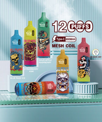 12000puffs Bang Tornado Vape Fashionable 20ml Refilled 5% Nicotine Salt