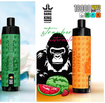 Leather Design Bang Box Vape 18000 Puffs Bang King 18k 24ml Refilled Nicotine Salt 3%