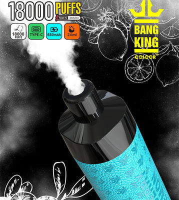 Leather Design Bang Box Vape 18000 Puffs Bang King 18k 24ml Refilled Nicotine Salt 3%