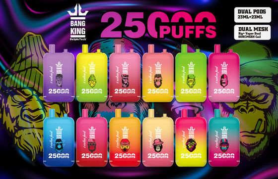 46ml Bang King 25000 Puffs 25k Nicotine 2% Type C Rechargeable 650mah Bang Switch Duo Flavors