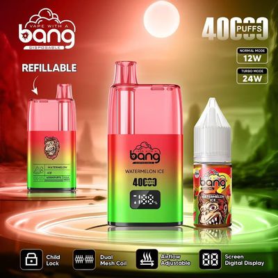 40000 puffs Bang King Tornado 40k Refillable Bang Disposable Vape Pen 650mah Battery