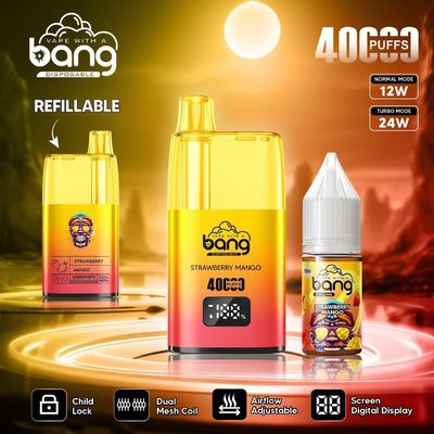 40000 puffs Bang King Tornado 40k Refillable Bang Disposable Vape Pen 650mah Battery