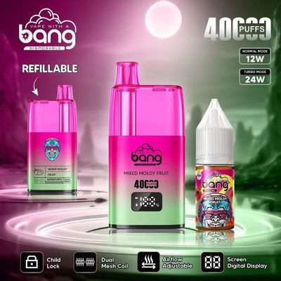 40000 puffs Bang King Tornado 40k Refillable Bang Disposable Vape Pen 650mah Battery