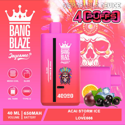 Dual Flavors Switch Bang Box Vape Refilled 40ml Bang Blaze 40000 Eliquid DUO 2 In 1