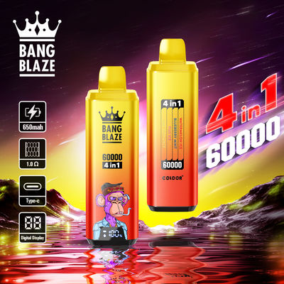 4 In 1 Switch Bang Box Vape Duo Flavors 60ml Eliquid Bang Blaze 60k
