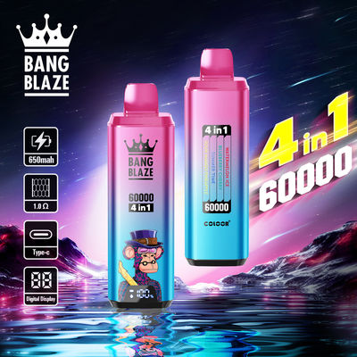 4 In 1 Switch Bang Box Vape Duo Flavors 60ml Eliquid Bang Blaze 60k