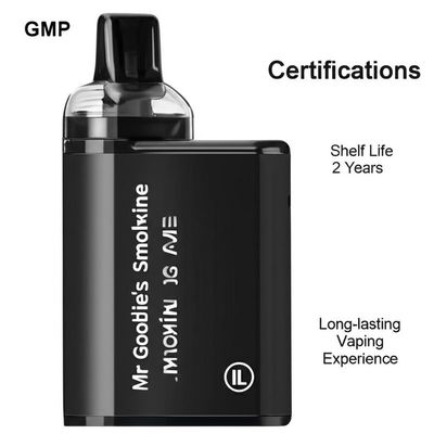 Certifications GMP Mr Goodie's Smoking Vape Shelf Life 2 Years Long-lasting Vaping Experience